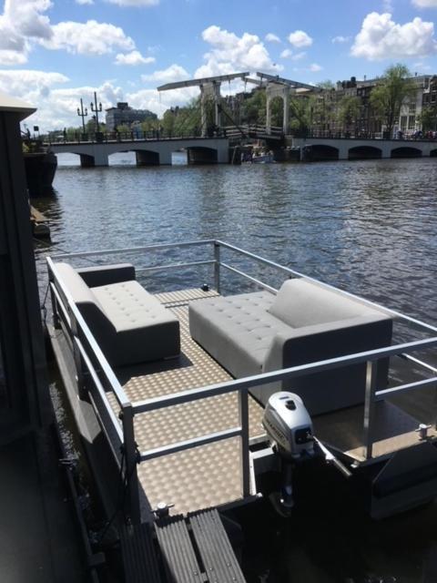 Houseboat Amstel River Studio Ámsterdam Exterior foto
