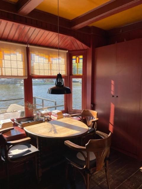 Houseboat Amstel River Studio Ámsterdam Exterior foto